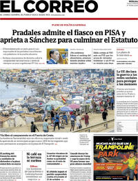 Portada El Correo 2026-09-18