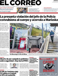 Portada El Correo 2026-02-19