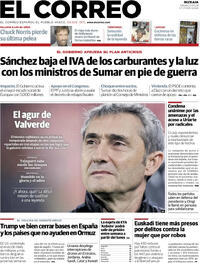 Portada El Correo 2026-03-21