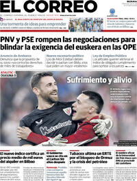 Portada El Correo 2026-04-22