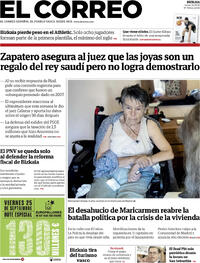 Portada El Correo 2026-09-24