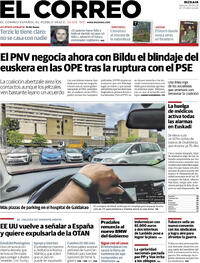 Portada El Correo 2026-04-25