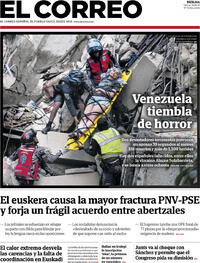 Portada El Correo 2026-06-26