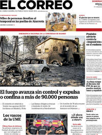 Portada El Correo 2026-07-26