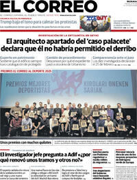 Portada El Correo 2026-01-27
