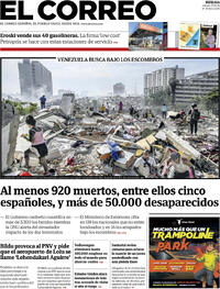 Portada El Correo 2026-06-27