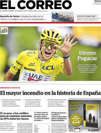 Portada El Correo 2026-07-27