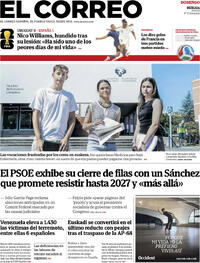 Portada El Correo 2026-06-28
