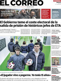 Portada El Correo 2026-03-29