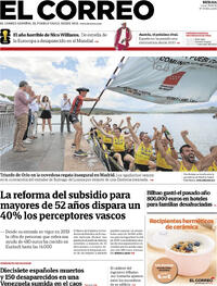 Portada El Correo 2026-06-29