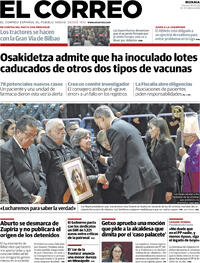 Portada El Correo 2026-01-30