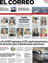 Portada El Correo 2026-05-31