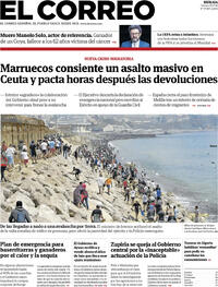 Portada El Correo 2026-07-31