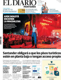 Portada El Diario Montañés 2025-08-01