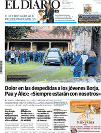 Portada El Diario Montañés 2025-12-02