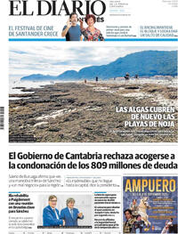 Portada El Diario Montañés 2025-09-03