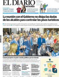 Portada periódico El Diario Montañés