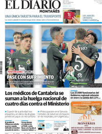 Portada El Diario Montañés 2025-12-05