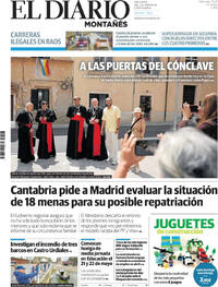 Portada periódico El Diario Montañés