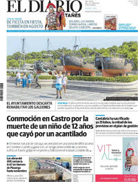 Portada El Diario Montañés 2025-08-07
