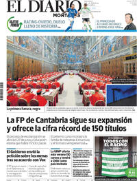 Portada periódico El Diario Montañés