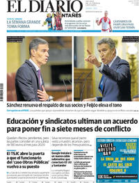 Portada El Diario Montañés 2025-07-10