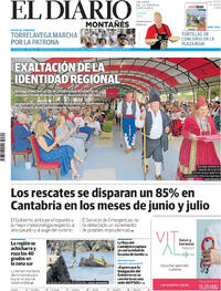 Portada El Diario Montañés 2025-08-11