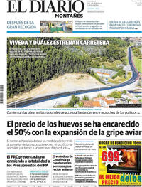 Portada El Diario Montañés 2025-11-11