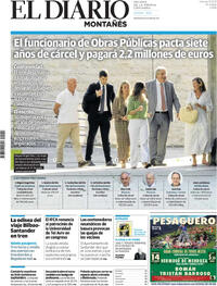 Portada El Diario Montañés 2025-09-12