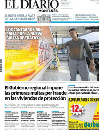 Portada El Diario Montañés 2025-11-12