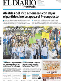 Portada El Diario Montañés 2025-12-12