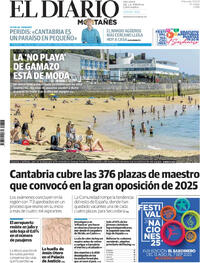 Portada periódico El Diario Montañés
