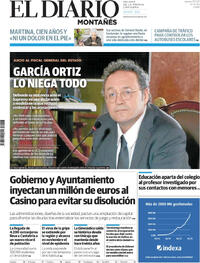 Portada El Diario Montañés 2025-11-13