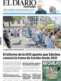 Portada periódico El Diario Montañés