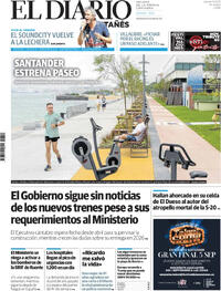 Portada El Diario Montañés 2025-08-14