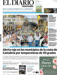 Portada El Diario Montañés 2025-08-15
