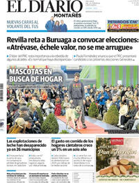 Portada El Diario Montañés 2025-12-15