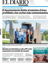 Portada periódico El Diario Montañés