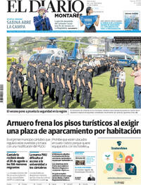 Portada El Diario Montañés 2025-07-18