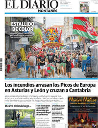 Portada El Diario Montañés 2025-08-18