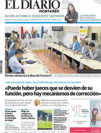Portada El Diario Montañés 2025-09-18