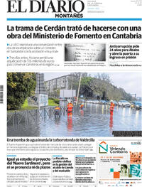 Portada El Diario Montañés 2025-11-20