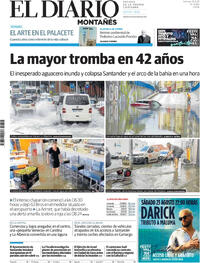 Portada El Diario Montañés 2025-08-22