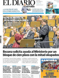 Portada El Diario Montañés 2025-08-23