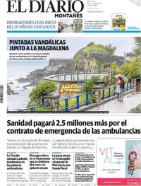 Portada El Diario Montañés 2025-09-23