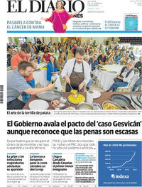 Portada El Diario Montañés 2025-10-23