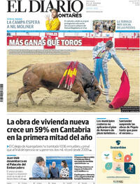 Portada El Diario Montañés 2025-07-24