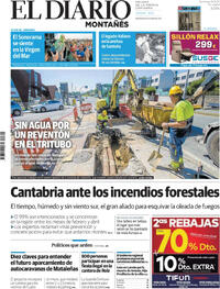 Portada El Diario Montañés 2025-08-24