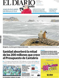 Portada El Diario Montañés 2025-10-24