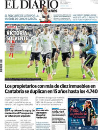 Portada El Diario Montañés 2025-11-24